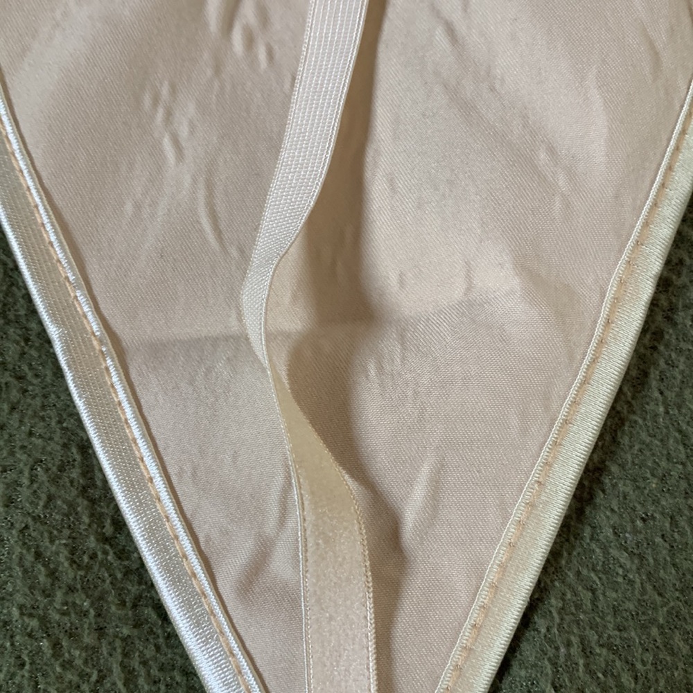New gorgeous cream colored bustier w/ matching thong. Expands from 14.5 to 18.5. - Picture 9 of 11